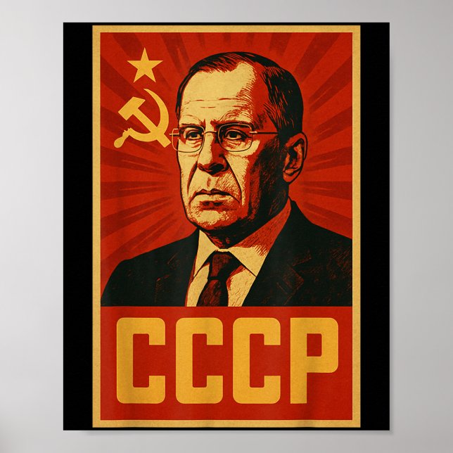 Cccp Vintage Soviet Union Retro Sssr Lavrov  Poster (Front)