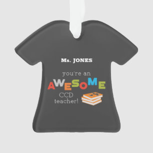 CCD Teacher Appreciation Day Book, Awesome Ornament