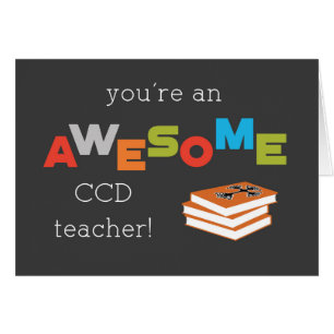 CCD Teacher Appreciation Day Religion Book Awesome