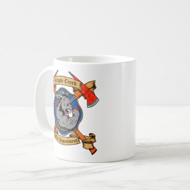 CCFD Fighting Donkey Coffee Mug (Front Left)