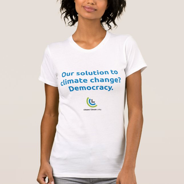 CCL blue Our Solution White T-Shirt (Front)