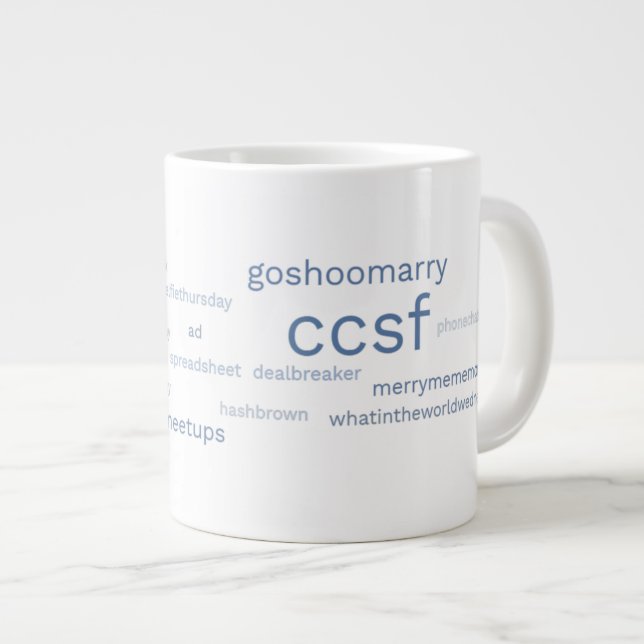 CCSF Blue Hashtag 20-oz. Mug (Front Right)