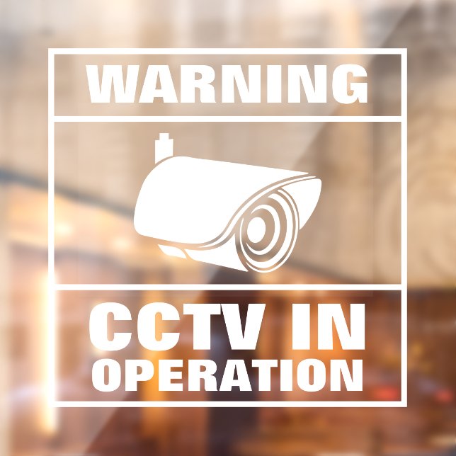 CCTV in Operation Window Cling (Sheet 2)