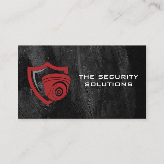 CCTV Security Camera | Surveillance Tech Business Card (Front)