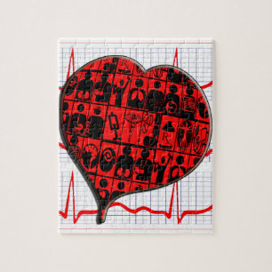 CCU HEART EKG MEDICAL SPECIALTIES JIGSAW PUZZLE
