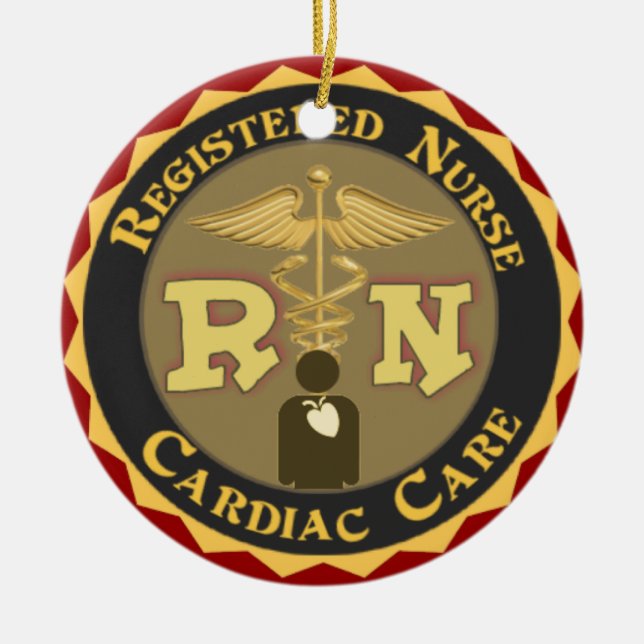 CCU RN CARDIAC CARE REGISTERED NURSE ORNAMENT XMAS (Front)