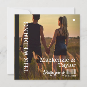 CD Photo Cover Wedding Invitation