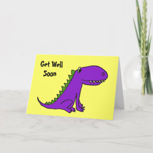 CD- Purple Dragon Get Well Card