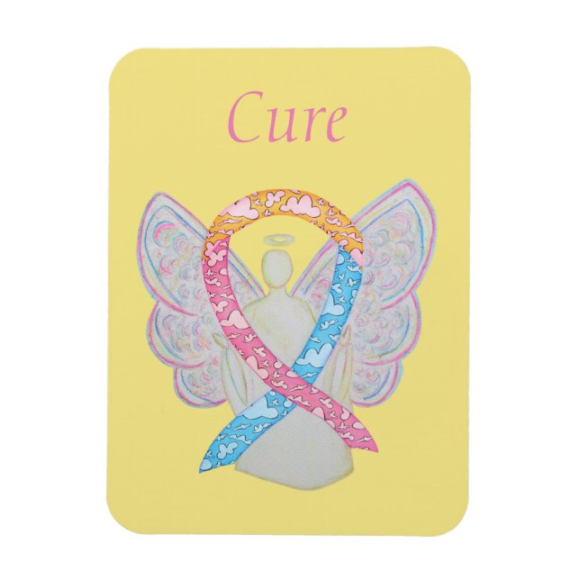 CDH Awareness Ribbon Angel Custom Art Magnets (Vertical)