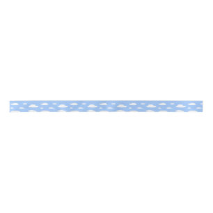 CDH Awareness Ribbon Blue Clouds Satin Ribbon