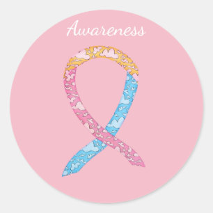 CDH Awareness Ribbon Custom  Sticker Decals
