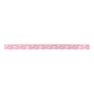 CDH Awareness Ribbon Pink Clouds Satin Ribbon
