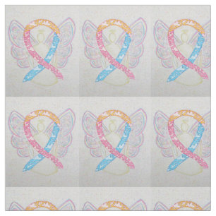 CDH Clouds Awareness Ribbon Angel Fabric Material