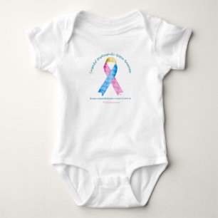 (CDHAR-01) CDH Awareness Ribbon Baby Bodysuit
