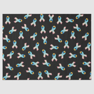 CDHARAB- (1) CDH Awareness Ribbon Tissue Paper