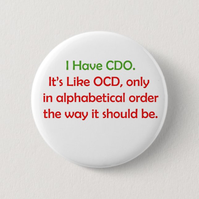 CDO 2 INCH ROUND BUTTON (Front)