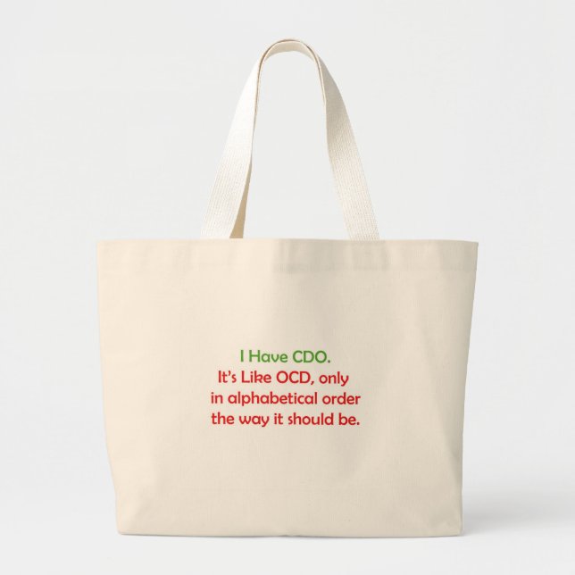 CDO LARGE TOTE BAG (Front)