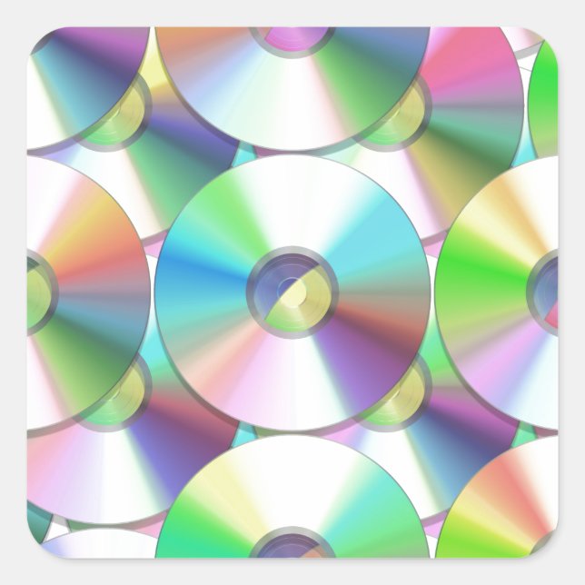 CDs Square Sticker (Front)