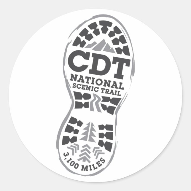 CDT CLASSIC ROUND STICKER (Front)
