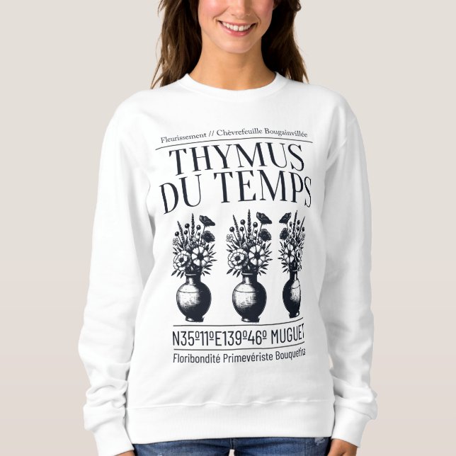 CDthymusdutemps Sweatshirt (Front)
