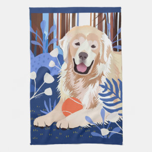 CE BEAUCOUP EST VRAI Golden Retriever serviette de