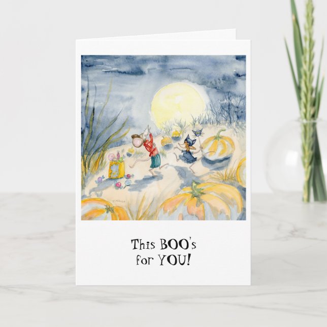 "Ce Boo est pour VOUS !" Carte de voeux Halloween (Devant)