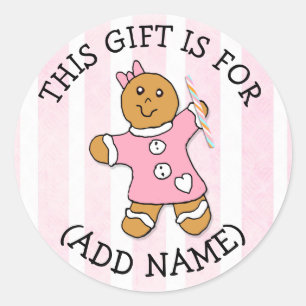 Ce cadeau est pour (Ajouter un nom) étiquette cade