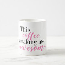 Ce café me fait la tasse impressionnante