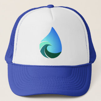 Ce casquette bleu de camionneur de vague salée de