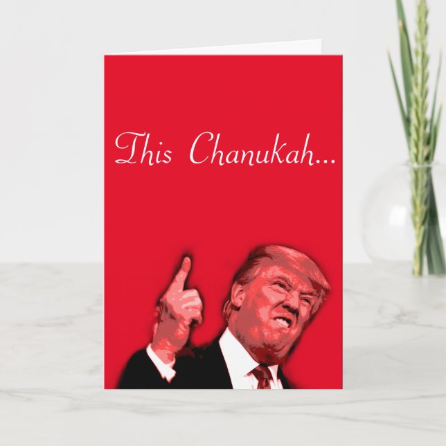 Ce Chanukah va être énorme, la carte satirique de  (Devant)