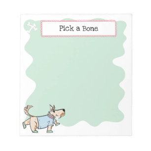 Ce Chien Vie Chien Bone Green Bloc-notes