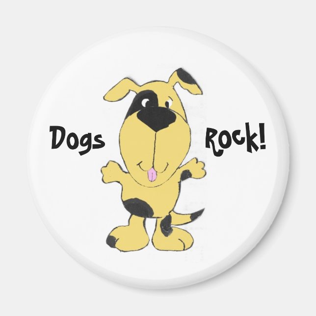 CE- Chiens, Rock ! Magnet (Devant)