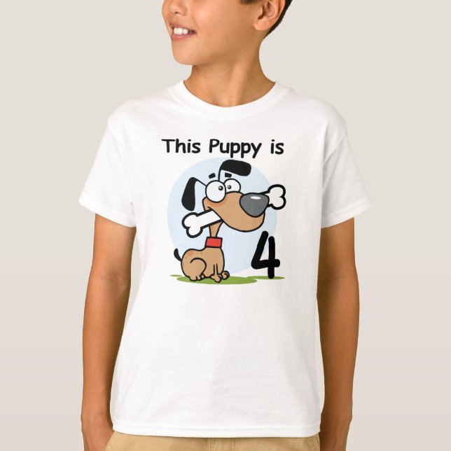Ce Chiot 4e Anniversaire Tshirts et cadeaux (Devant)