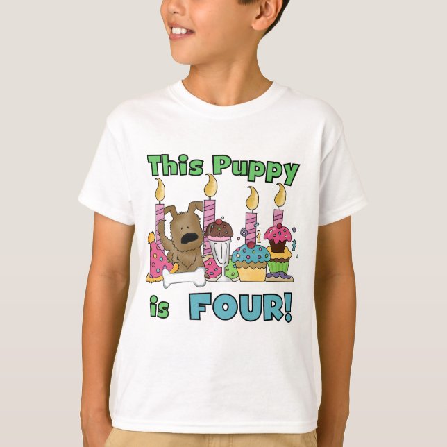 Ce chiot est quatre t-shirts et cadeaux (Devant)