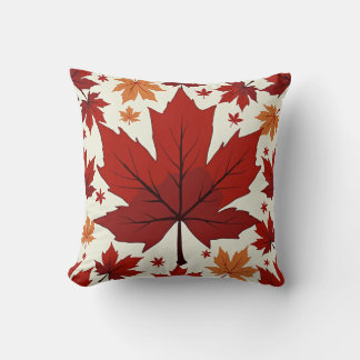 Ce coussin est rempli de feuilles d'érable chanceu