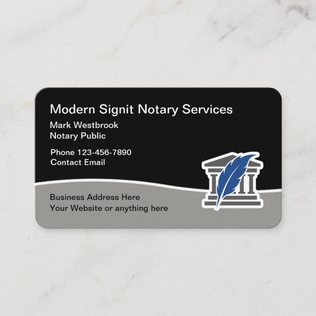 Ce design moderne de Carte de visite de services n (Devant)