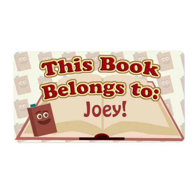 Ce Livre Appartient À : (Devant)