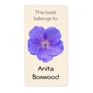 Ce livre appartient à la fleur bleue nommée fait