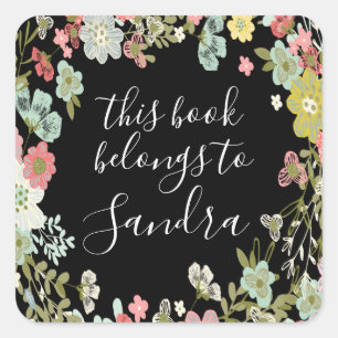 Ce Livre Appartient À Nom Plate Sticker Étiquette