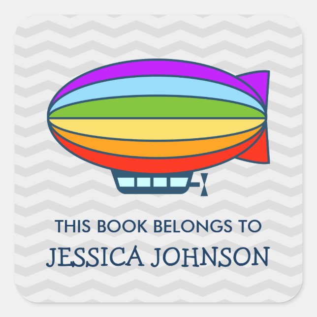 Ce livre appartient à zeppelin autocollants de pla (Devant)