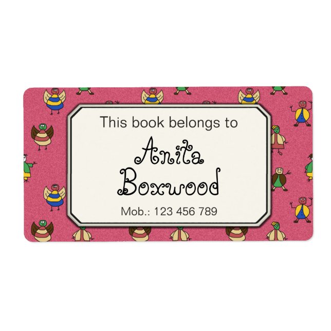 Ce Livre Appartient Aux Personnages en allumettes  (Devant)