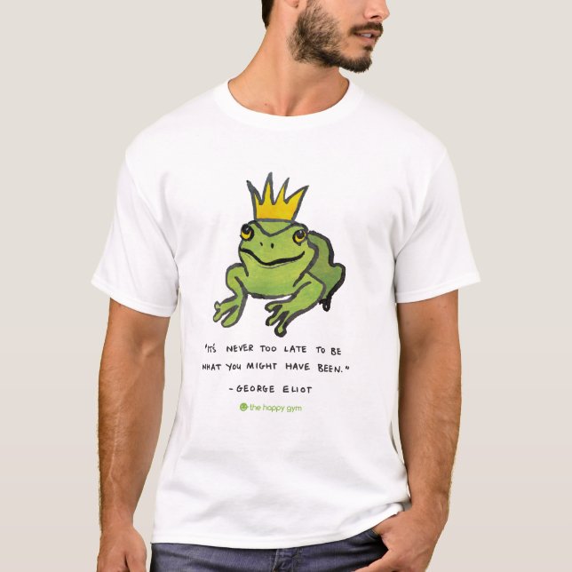 Ce n'est jamais T-shirt trop défunt de grenouille (Devant)