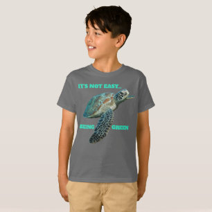 CE N'EST PAS FACILE D'ÊTRE T-shirt VERT