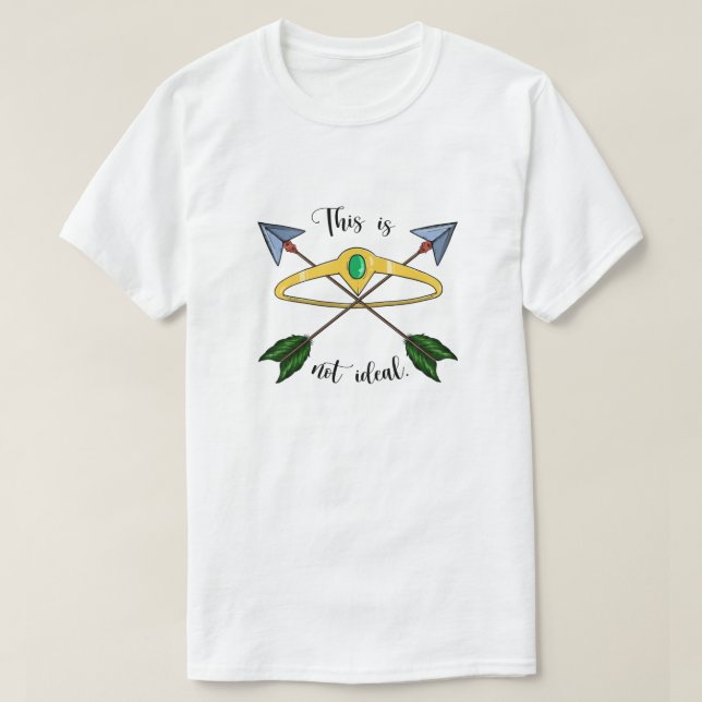 Ce n'est pas un T-shirt idéal - blanc (Design devant)