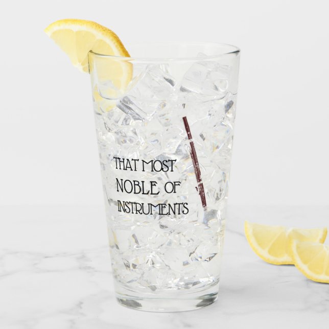 Ce plus noble des instruments - verre de basson (Devant glace)