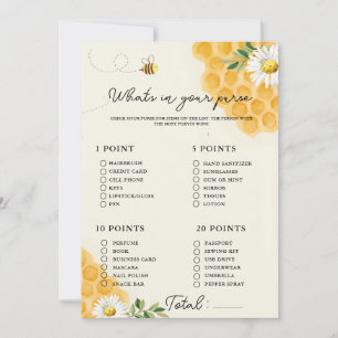ce que dans votre sac à baby shower jeu de carte