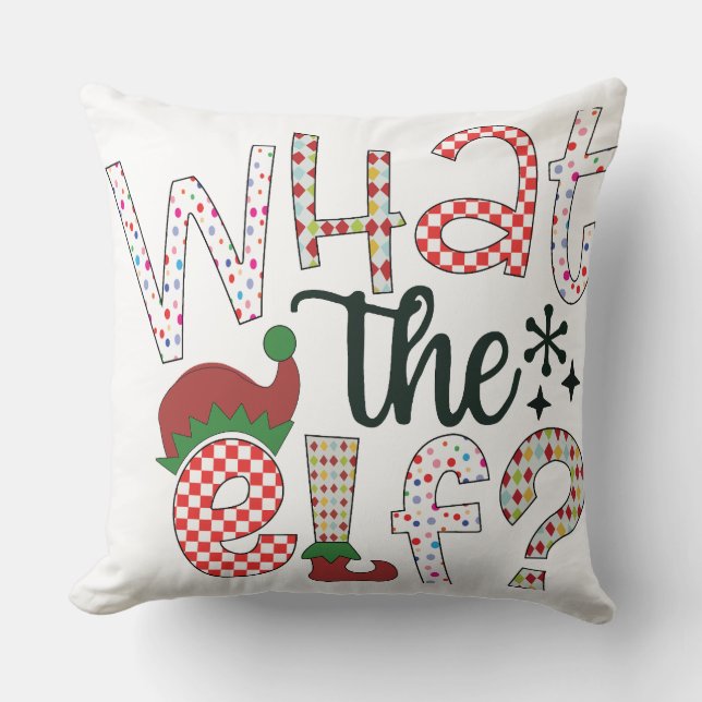 Ce que la Coussin des femmes Elf - Drôle Coussin d (Recto)