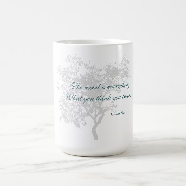 Ce que vous pensez vous devenez citation - tasses (Centre)