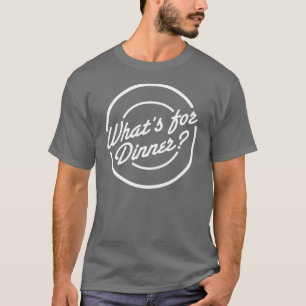 Ce qui est pour le T-shirt d'obscurité de dîner