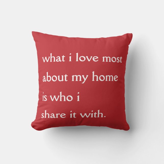 Ce qui j'aime la plupart de coussin (Recto)